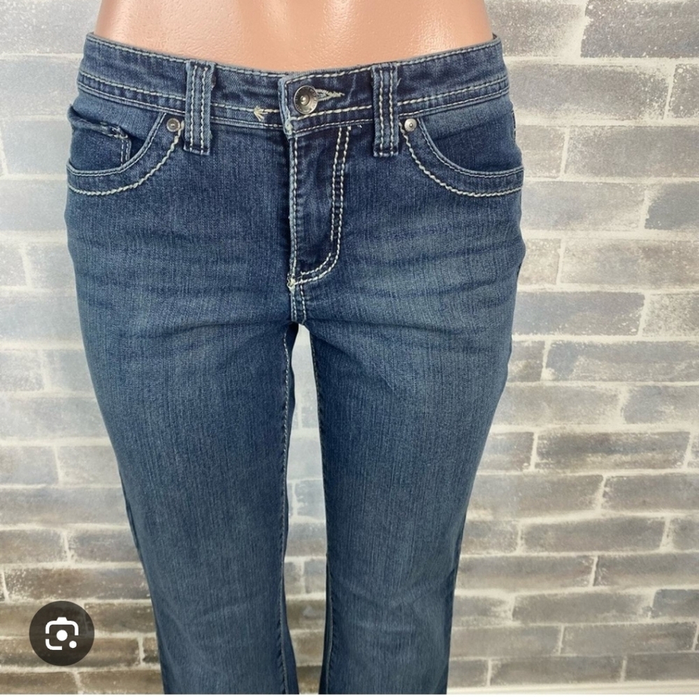 NWT NINE WEST DATE NIGHT JEANS BOOT CUT WESTERN RHINESTONE Flare Miss Me Y2k